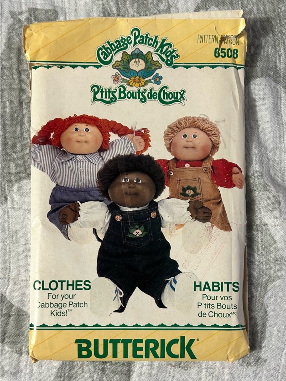 Cabbage Patch Kid Clothing Pattern